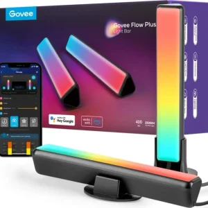 Lyspanel 38mm Wi‑Fi/Bluetooth, smart lyspanel hjem Govee H6056