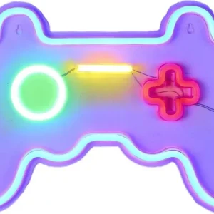 Neon lampe joystick LED 41cm til gamingrom, USB - drevet Intesi