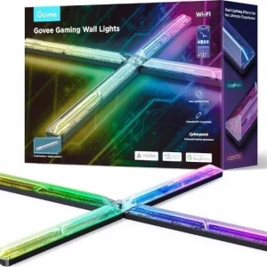 Vegglampe Gaming Lys Veggpanel RGBIC 4+1 Gamingoppsett Govee H6063312