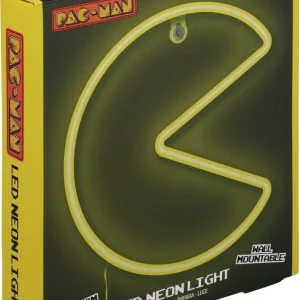Vegglampe Pac-Man Veggmontert LED, Gul, USB-drevet – Paladone