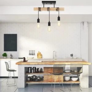 Vintage Wood Pendant