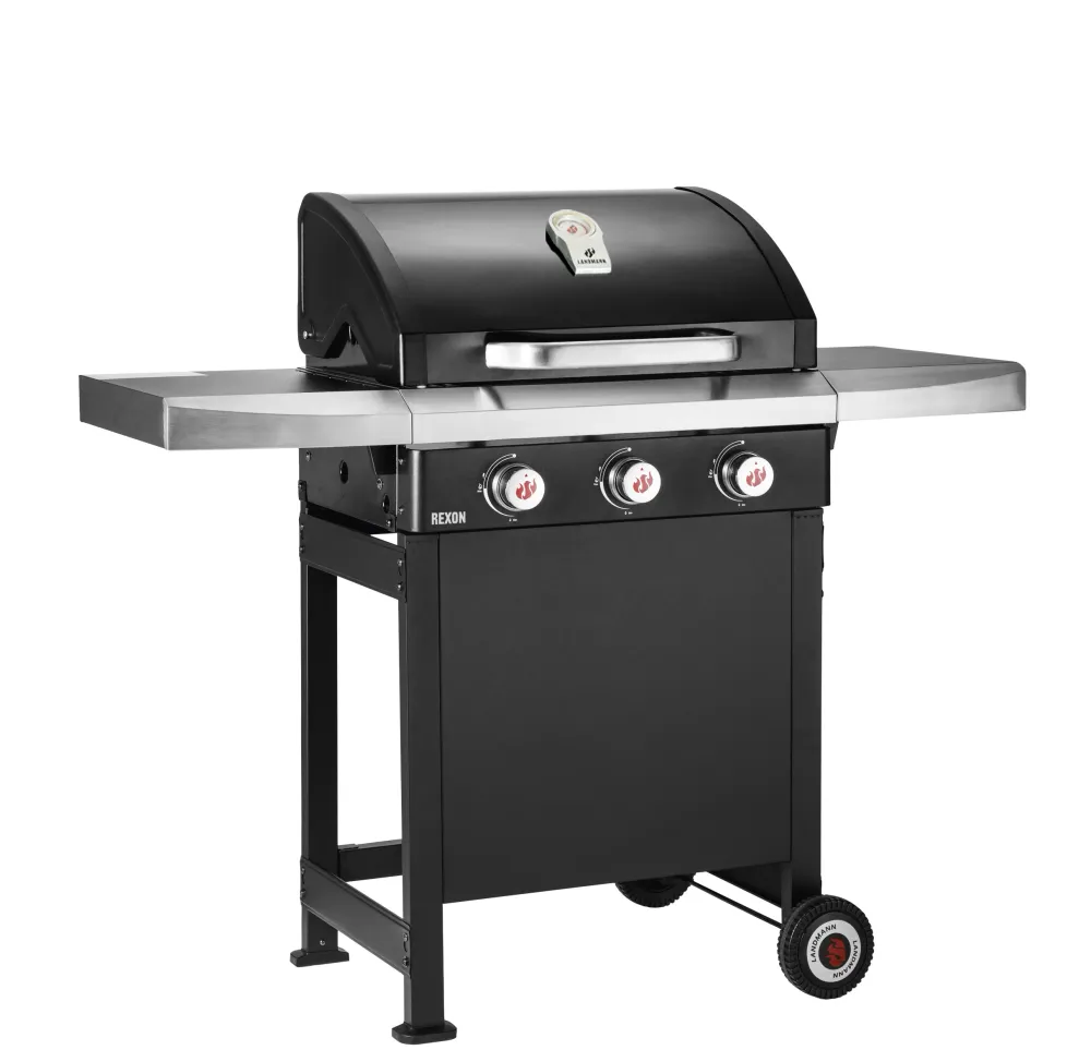 Gassgrill Rexon 3.0 Sort CI 12236 - Ansiktsløftning