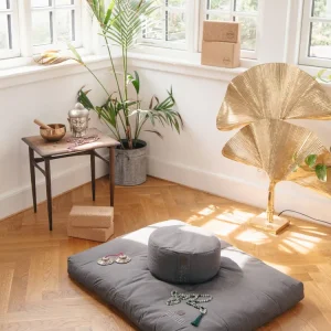 Begin meditation Round Cushion Bundle - Dark Grey