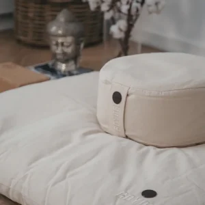 Begin meditation Round Cushion Bundle - Natural