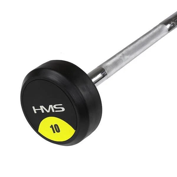 Vektstang 50kg Rett Med Gummierte Vekter HMS GSG-10 – GSG-10