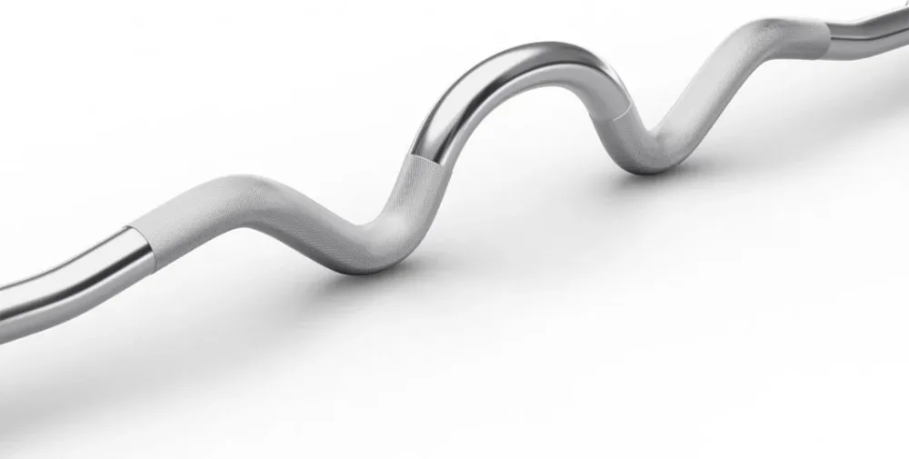 Vektstang Kraftig Curl 120cm 28mm, 150kg Maks Belastning Zipro