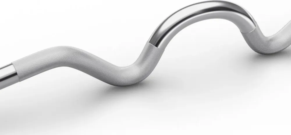 Vektstang Kraftig Curl 120cm 28mm, 150kg Maks Belastning Zipro
