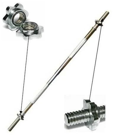Vektstang Rett 212cm, 28mm, 100kg Maks Belastning – Spokey ARTEUS 213