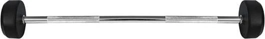 Vektstang Rett 35kg Med Gummierte Vekter 124,5cm 30mm HMS 17-58-008