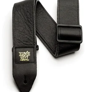 Ernie Ball EB-4134 Italian Leather Strap Black