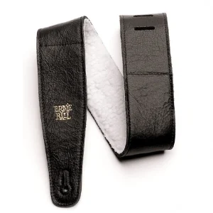 Ernie Ball EB-4137 Italian Leather Strap Black