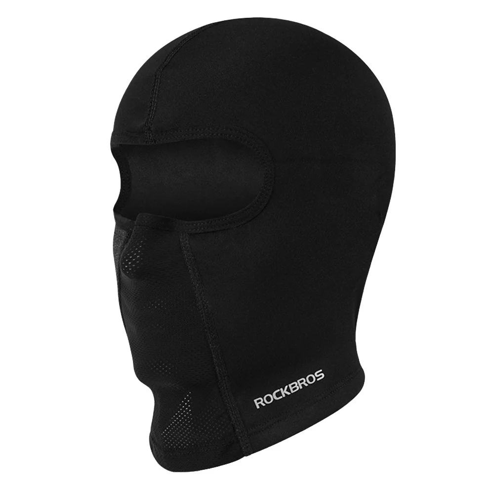 Fullt ansikt polarfleece hette uten åpning briller svart ROCKBROS