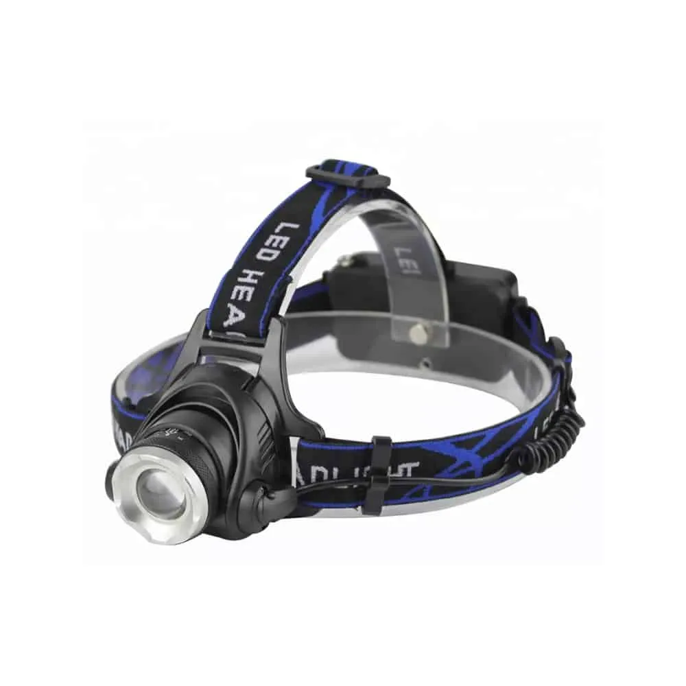 Hodelykt, 1800 lumen, m/justerbar fokus og zoom