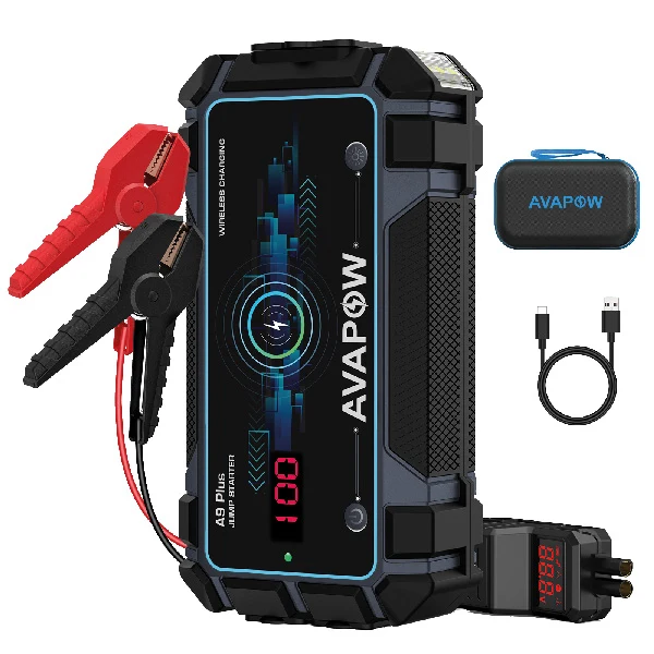 Avapow, Jumpstarter A9 Plus, 2000A, 12V inkl. bag