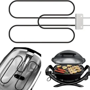 Høyytelses rustfri stål grillvarmespiral 2200W utendørs elektrisk BBQ – Zeythra