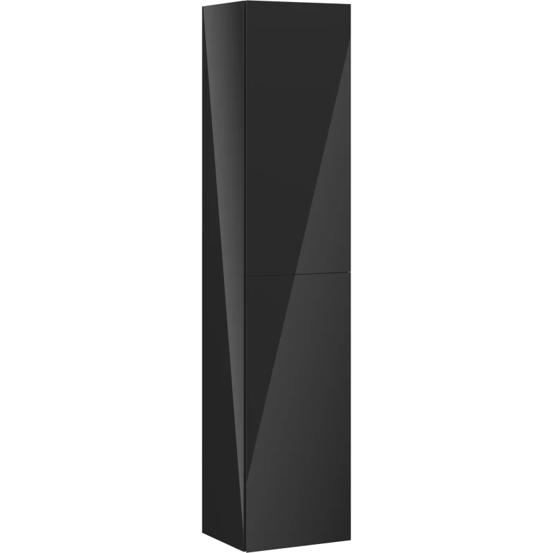 Høyskap bad 35 cm Svart Høyglans 2 Dører Silent System Mexen Orio – 91A11-03016-2-BF70