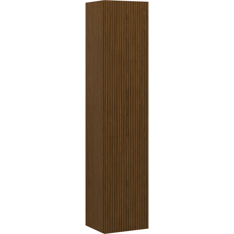 Høyskap bad 35 cm Valnøtt 1 Dør Silent System Mexen Rivel – 91A21-03016-1-BF86