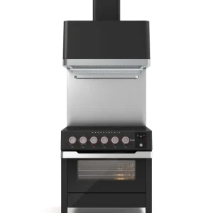 ILVE Panoramagic 90 cm Komfyr, gass/induksjon, 6 brennere, 97 liters multifunksjonsovn, 30-320°C, TFT-skjerm, rotisserie,...