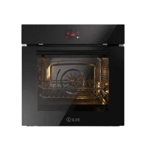 ILVE Professional Plus Black Glass Multifunksjon Innbyggingsovn 60 cm - Hydrolyse