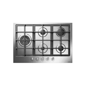ILVE Professional Plus 75 cm gassplate i rustfritt stål med 5 brennere
