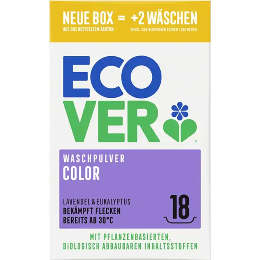 Fargevaskemiddel pulver lavendel & eukalyptus