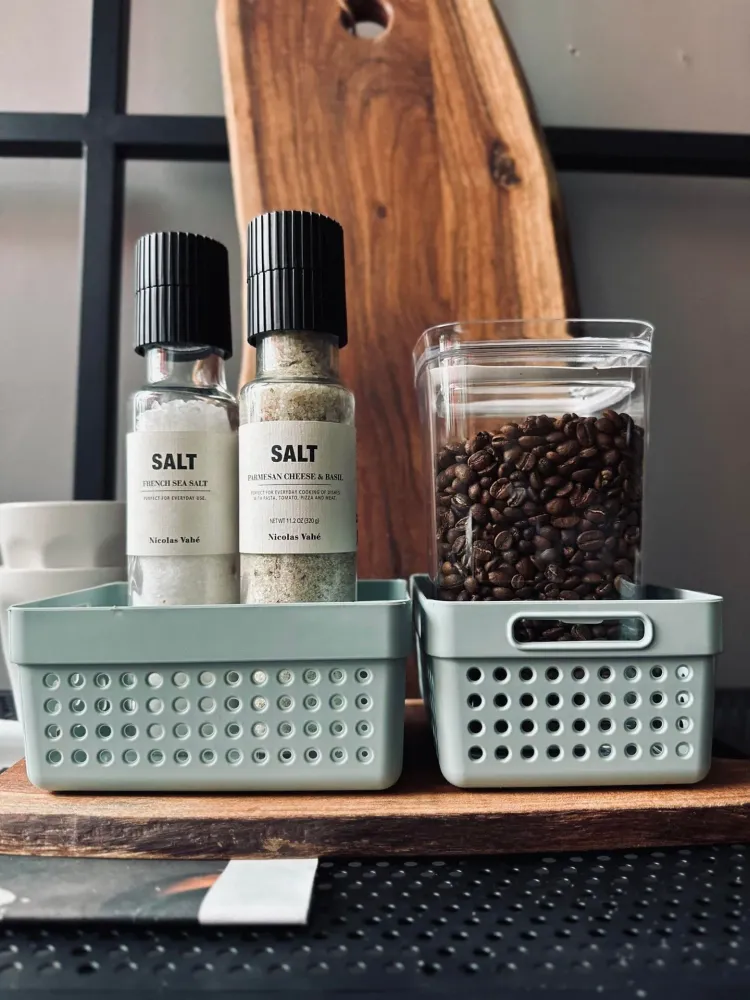 Oppbevaringskasse – Sett med 2 stk Dusty green