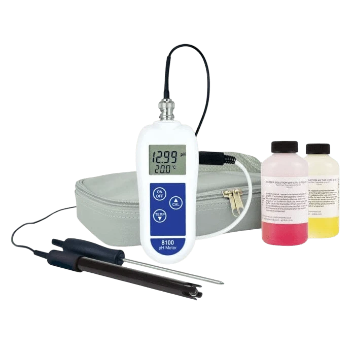 PH -sett og temperatur 8100