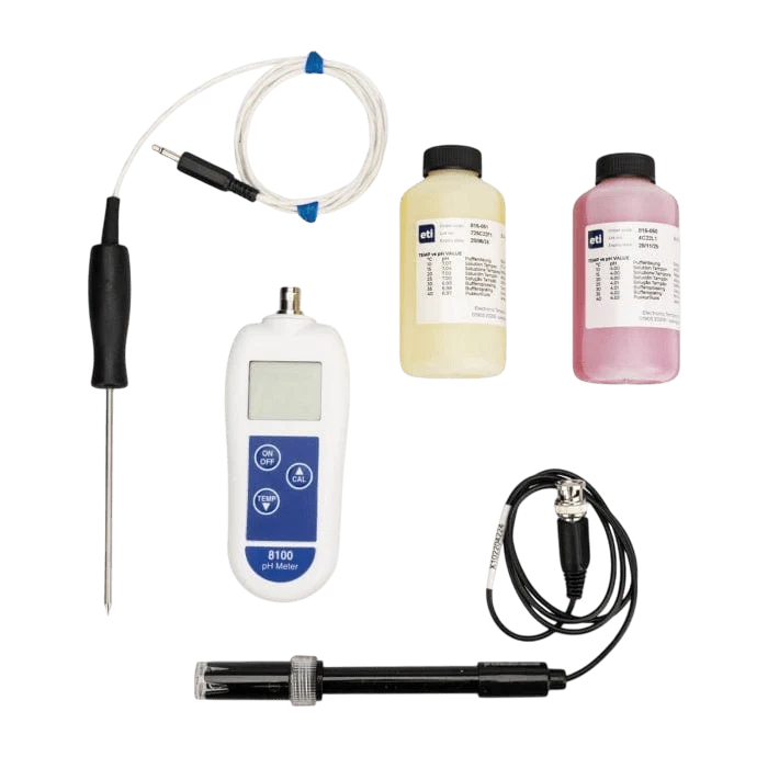 PH -sett og temperatur 8100