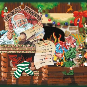 Adventskalender med 24 elegante juletrepynt