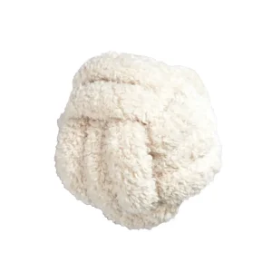 Ball Ornament Pute offwhite fluff