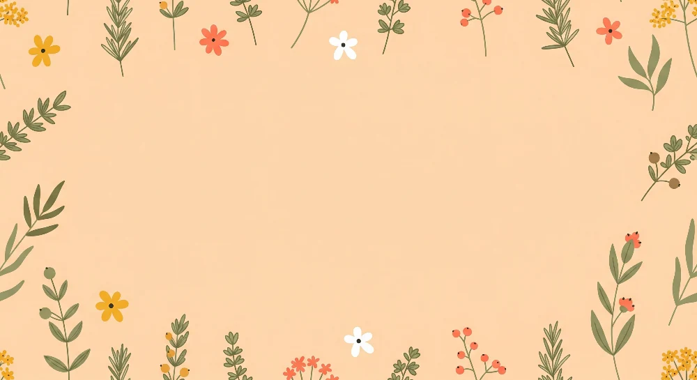 Barnetapet med blomster | Blomster på lys rosa bakgrunn