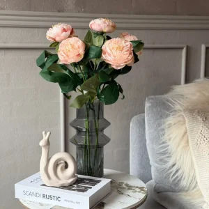 Blomst Peon - Sart rosa 70 cm