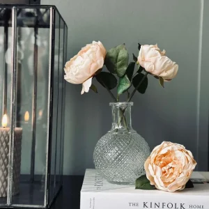 Blomst silk Peon Krem