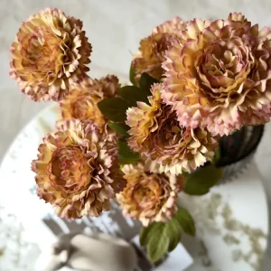 Blomst stilk 70 cm - Brente farger