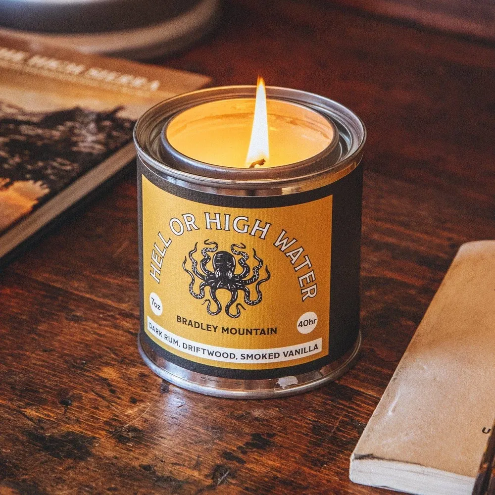 Bradley Mountain Travel Candle, Hell or High Water
