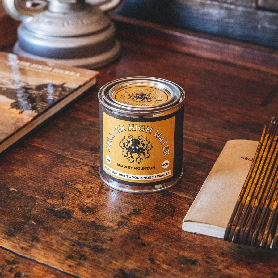 Bradley Mountain Travel Candle, Hell or High Water