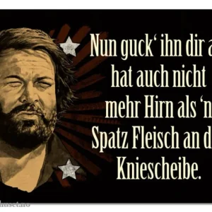 Bud Spencer Tin Sign Nun guck' ihn dir ,... 10 x 15 cm