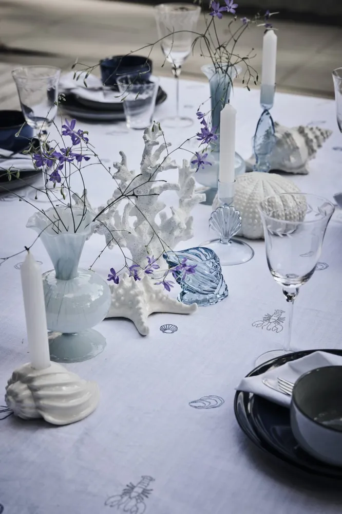 Corelle dekorasjon korall 22,5x13 cm. Hvit