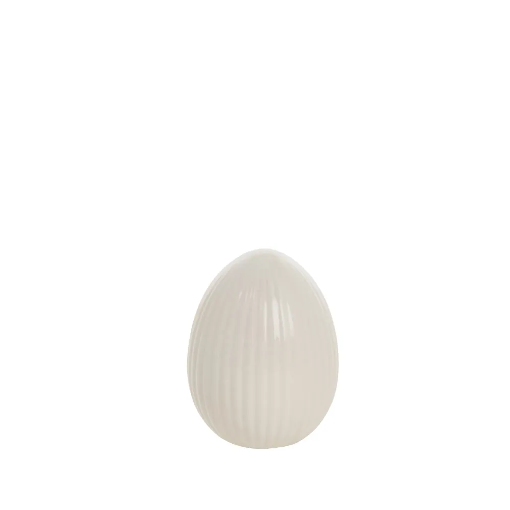 Delinne eggdekorasjon H7.7 Off White