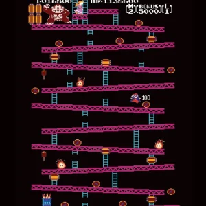 Donkey Kong Innrammet Bilde 30 x 40 cm