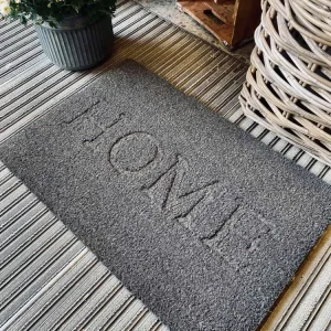 Dørmatte "HOME" Grå