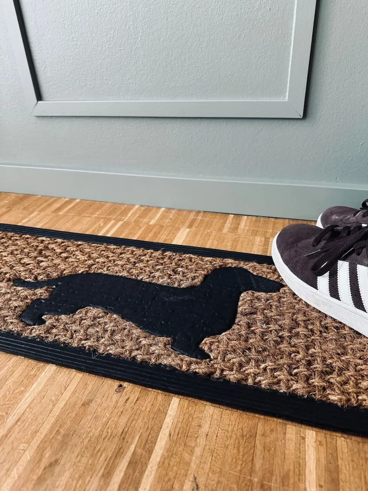 Dørmatte med hund