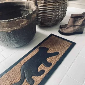 Dørmatte med katt -25x75cm