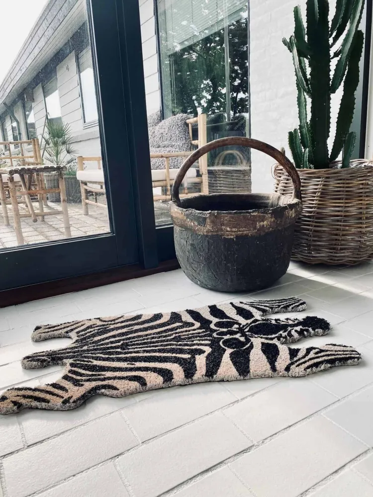 Dørmatte Zebra kokos
