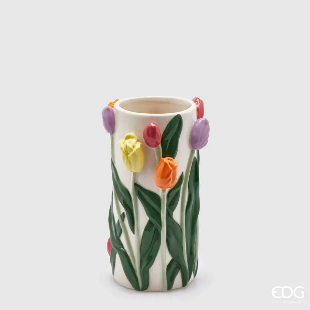EDG Vaso Tulip Clindro H.23 D.14