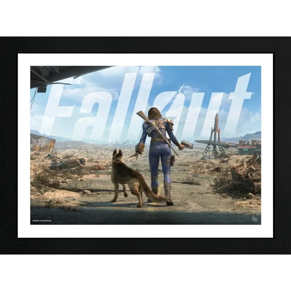 Fallout Innrammet Bilde 30 x 40 cm Sole Survivor
