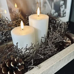 Girlande med glitter - 150 cm Brun