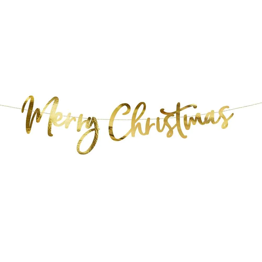 Girlander "Merry Christmas", Gull