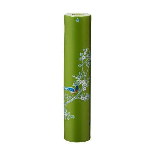 Grønn Chinoiserie lysestake