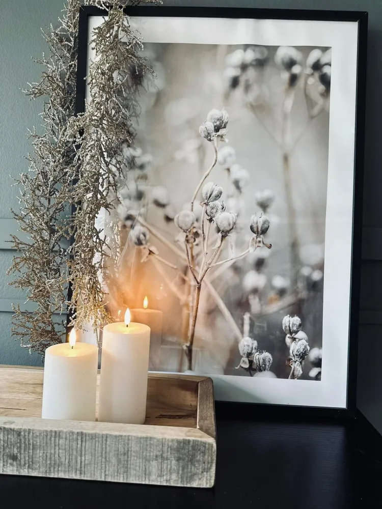 Guirlande med glitter - 150 cm champagne